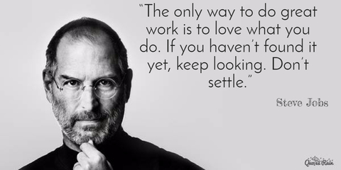 the only way to do great work is to love what you do if you havent found it yet...