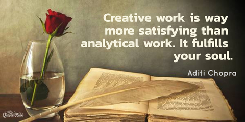 creative work is way more satisfying than analytical work it fulfills your soul...