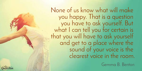 none of us know what will make you happy that is a question you have to ask yourself...