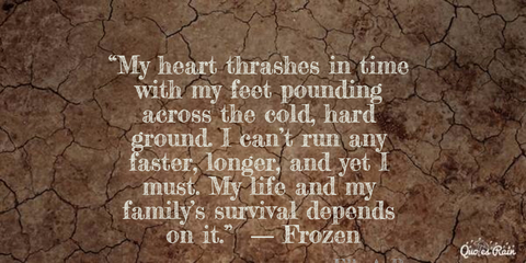 my heart thrashes in time with my feet pounding across the cold hard ground i...