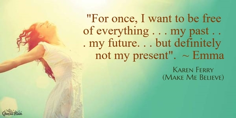 for once i want to be free of everything my past my future but...