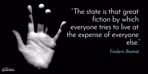 the state is that great fiction by which everyone tries to live at the expense of...
