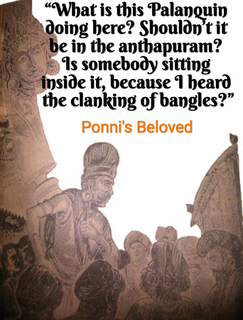 what is this palanquin doing here shouldnt it be in the anthapuram is somebody...