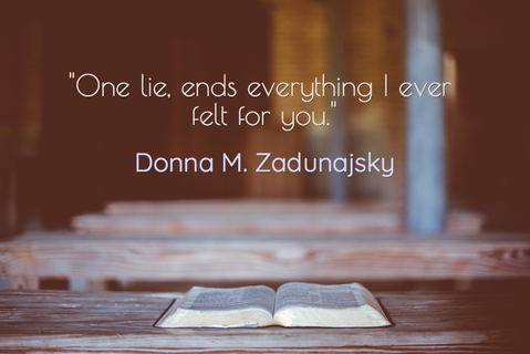 one lie ends everything i ever felt for you...