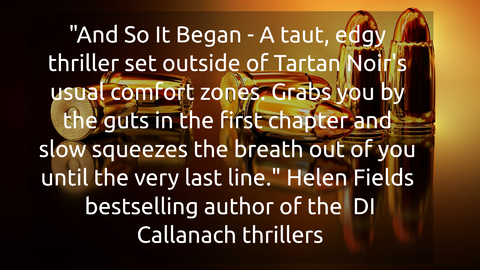 and so it began a taut edgy thriller set outside of tartan noirs usual comfort...