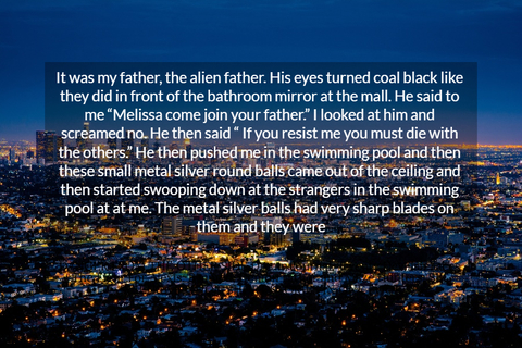 it was my father the alien father his eyes turned coal black like they did in front of...