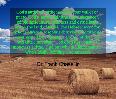 gods authentic tithe is not in your wallet or purse gods approved tithe has always...