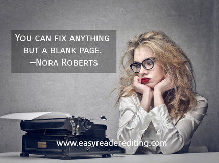 you can fix anything but a blank page nora roberts...