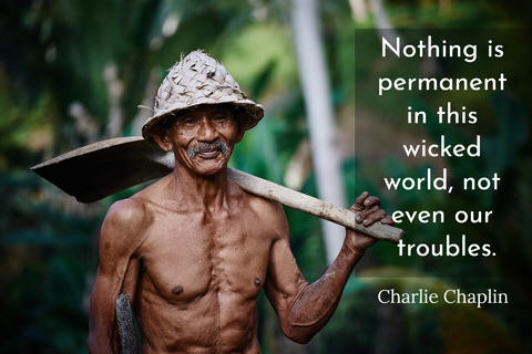 nothing is permanent in this wicked world not even our troubles...