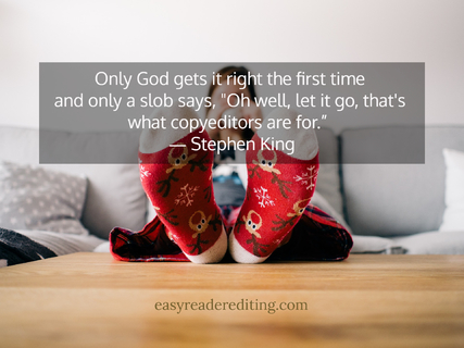 only god gets it right the first time and only a slob says oh well let it go thats...