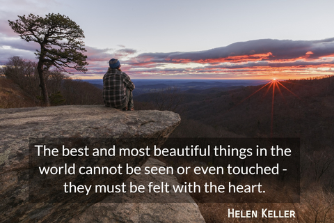 the best and most beautiful things in the world cannot be seen or even touched they...