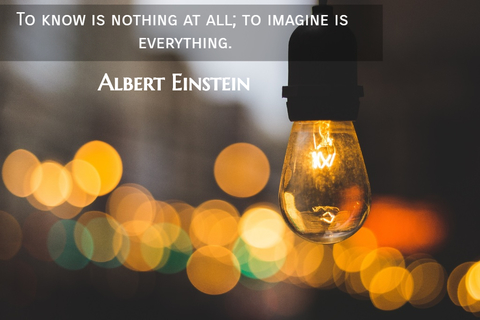 to know is nothing at all to imagine is everything...
