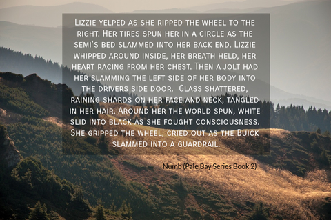 lizzie yelped as she ripped the wheel to the right her tires spun her in a circle as the...