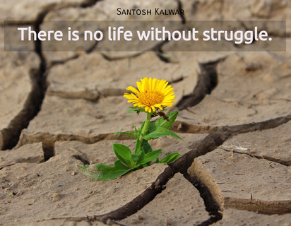 there is no life without struggle...