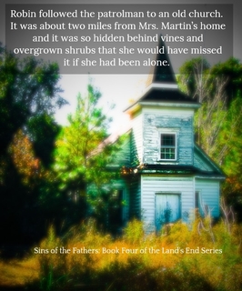 robin followed the patrolman to an old church it was about two miles from mrs...