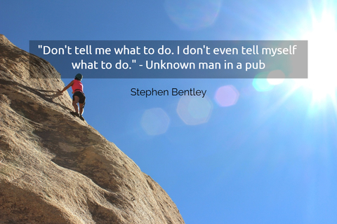 dont tell me what to do i dont even tell myself what to do unknown man in a...