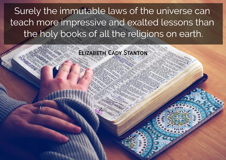 surely the immutable laws of the universe can teach more impressive and exalted lessons...