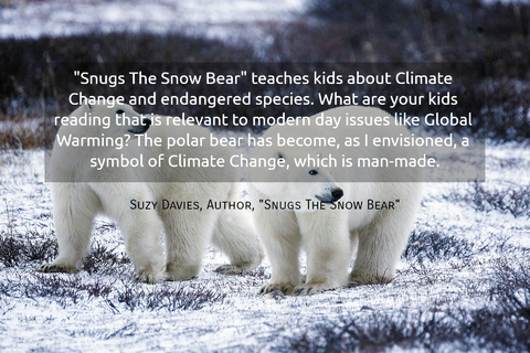 snugs the snow bear teaches kids about climate change and endangered species what...