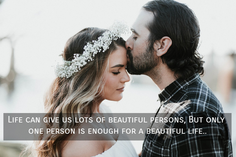 life can give us lots of beautiful persons but only one person is enough for a beautiful...