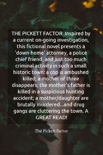 the pickett factor inspired by a current on going investigation this fictional novel...