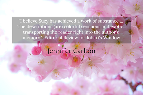 i believe suzy has achieved a work of substance the descriptions are colorful...