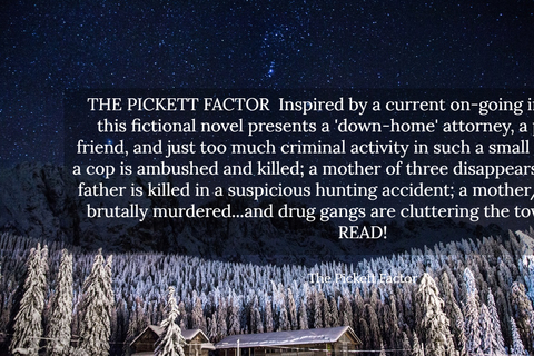 the pickett factor inspired by a current on going investigation this fictional novel...