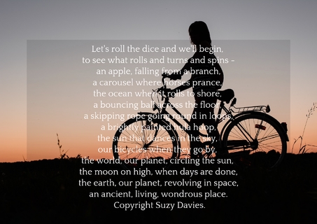 lets roll the dice and well begin to see what rolls and turns and spins an apple...