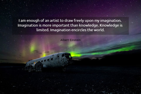 i am enough of an artist to draw freely upon my imagination imagination is more...