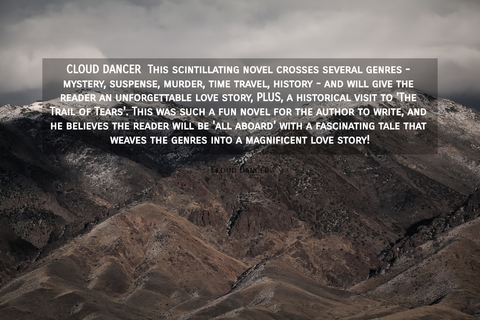 cloud dancer this scintillating novel crosses several genres mystery suspense...