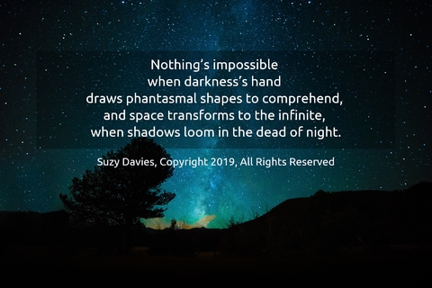 nothings impossible when darknesss hand draws phantasmal shapes to comprehend and...