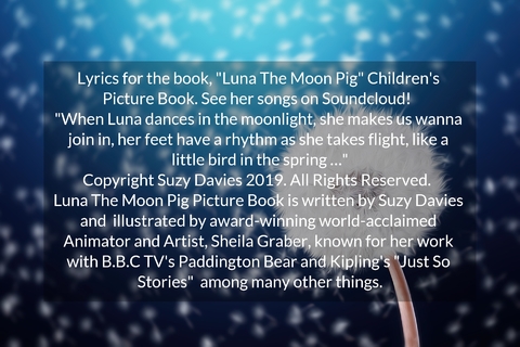 lyrics for the book luna the moon pig childrens picture book see her songs on...