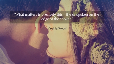 what matters is precisely this the unspoken on the edge of the spoken...
