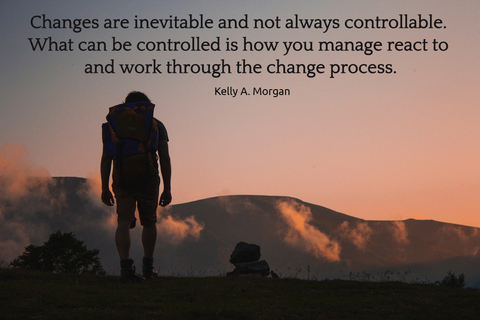 changes are inevitable and not always controllable what can be controlled is how you...