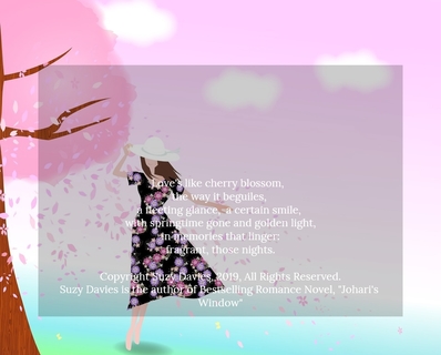 loves like cherry blossom the way it beguiles a fleeting glance the way you smile...