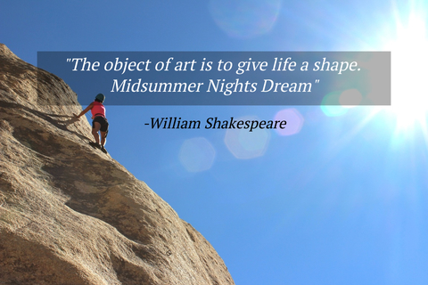 the object of art is to give life a shape midsummer nights dream...