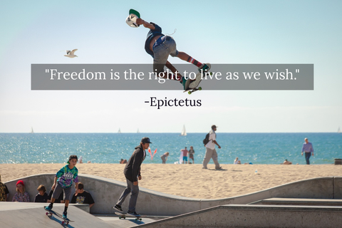 freedom is the right to live as we wish...