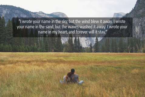 i wrote your name in the sky but the wind blew it away i wrote your name in the sand...