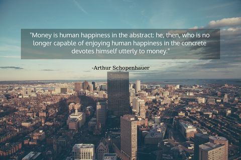 money is human happiness in the abstract he then who is no longer capable of enjoying...