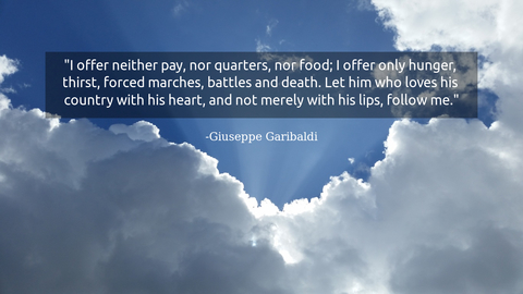 i offer neither pay nor quarters nor food i offer only hunger thirst forced marches...