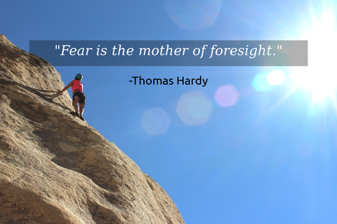 fear is the mother of foresight...