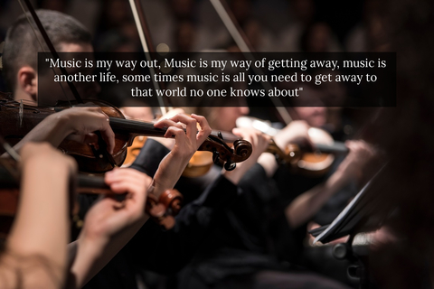 music is my way out music is my way of getting away music is another life some times...