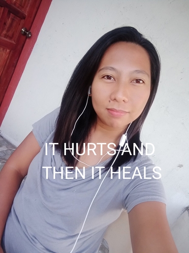 it hurts and then it heals...