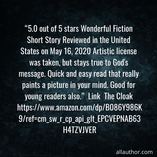 5 0 out of 5 stars wonderful fiction short story reviewed in the united states on may...