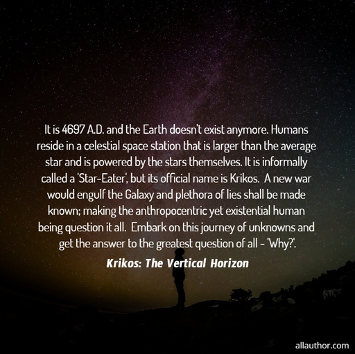 it is 4697 a d and the earth doesnt exist anymore humans reside in a celestial space...