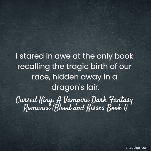  i stared in awe at the only book recalling the tragic birth of our race hidden away in a...