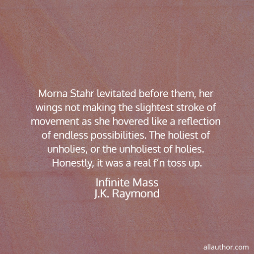  morna stahr levitated before them her wings not making the slightest stroke of movement...