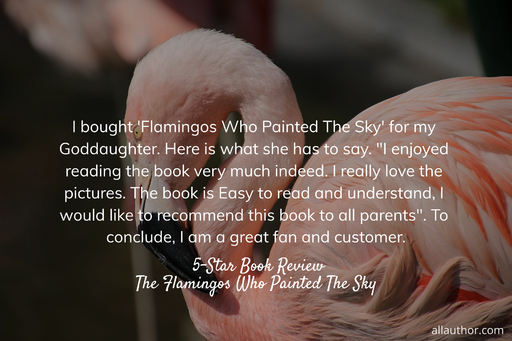  i bought flamingos who painted the sky for my goddaughter  here is what she has to...