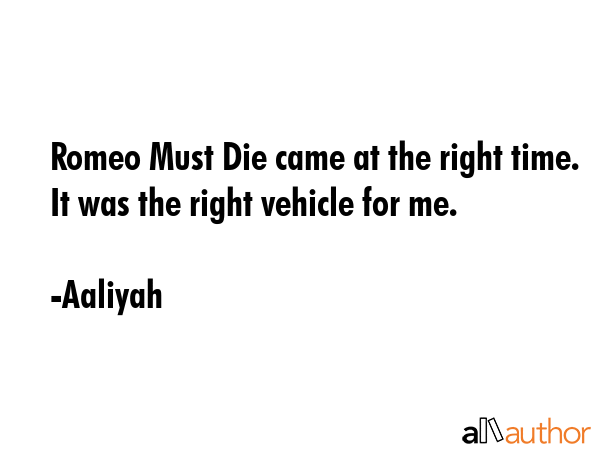 Romeo Must Die came at the right time. It was the right vehicle for me. - Aaliyah Quote GIF