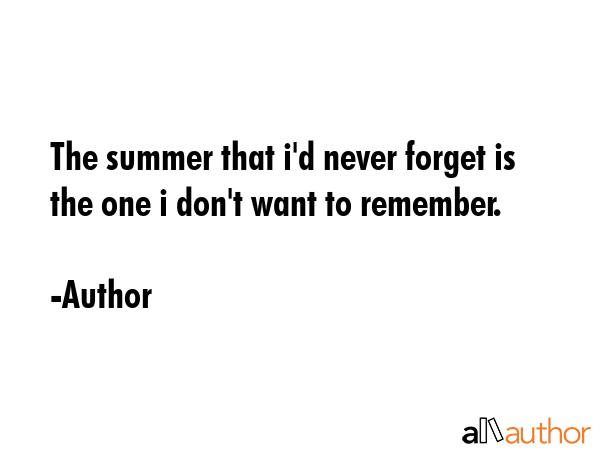 The summer that i\