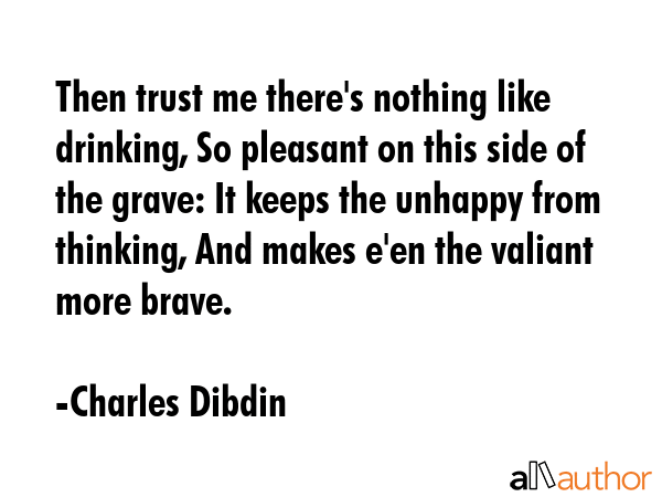 Then trust me there\